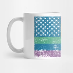 American Flag Rainbow Mug